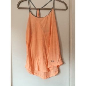 Under Armour Neon Orange Loose Fit Tank Top